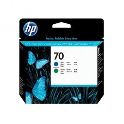 HP 70 Cabezal Azul y Verde