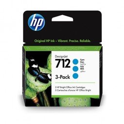 Cartucho HP 712 3-pack Cyan...